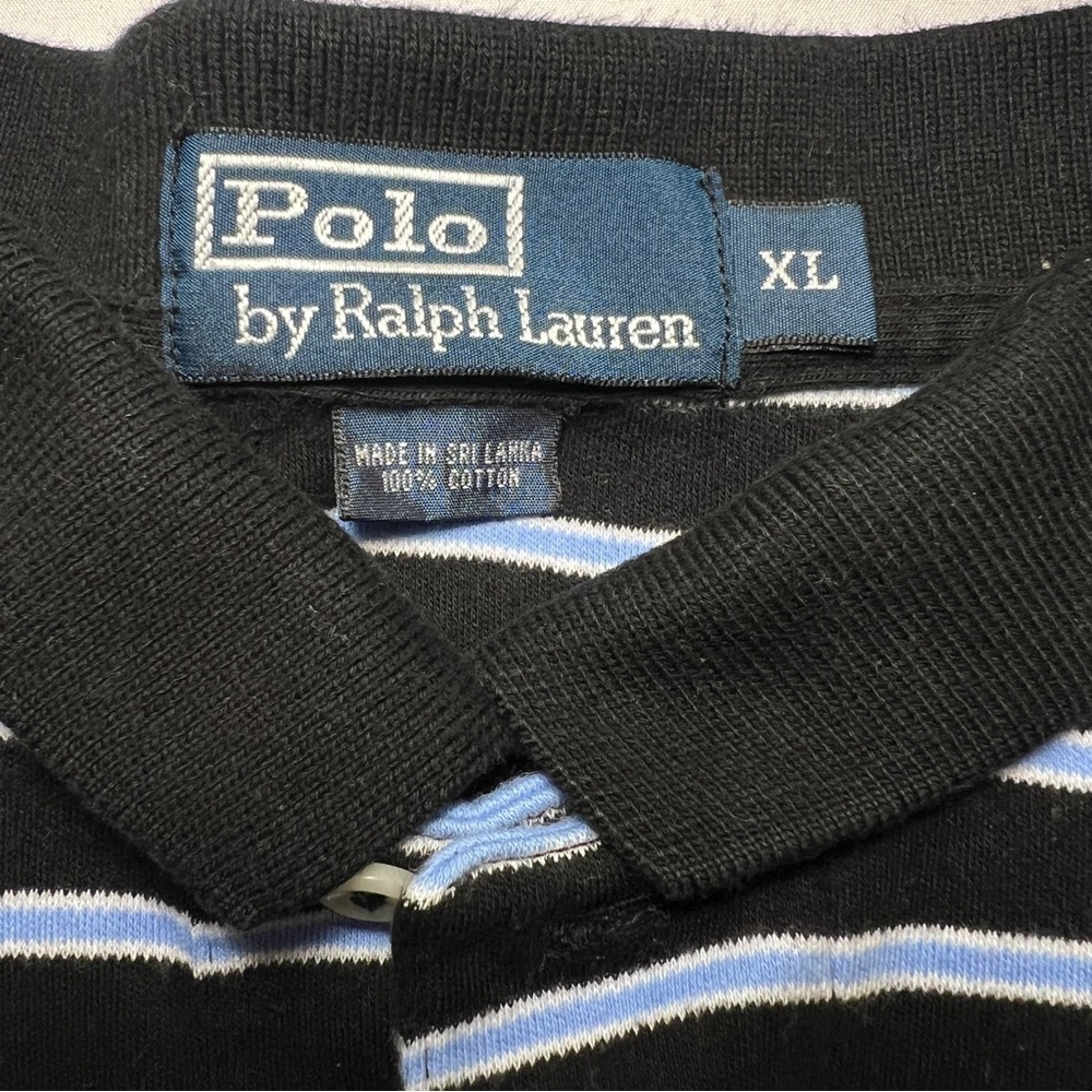 Polo Ralph Lauren black and blue striped size XL - Picture 3 of 9